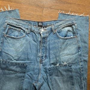 BDG High-Waisted Slim Straight Jean - Paneled Light Wash